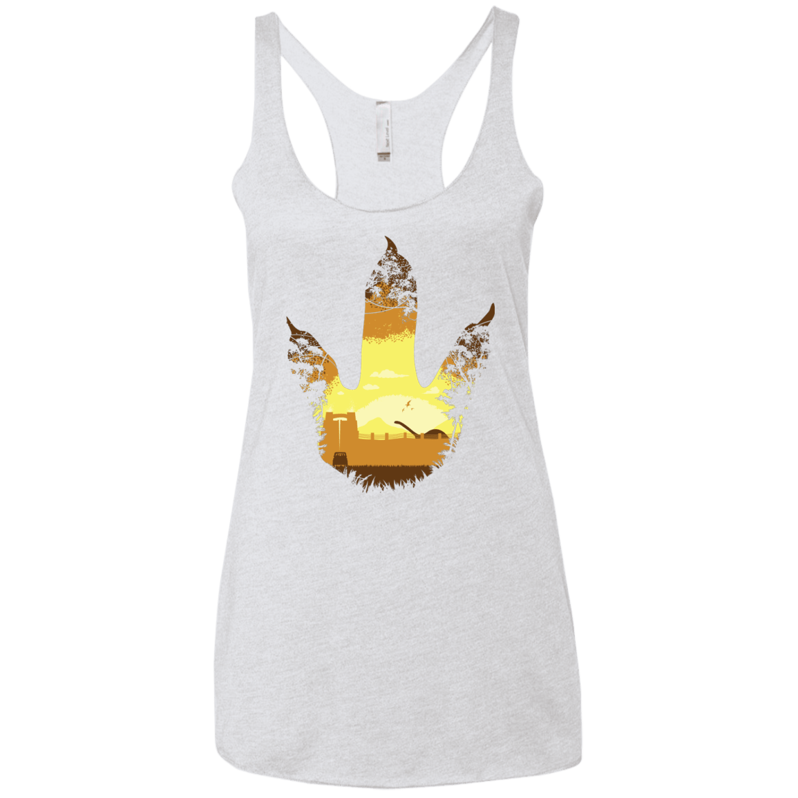 Future Footprints Women's Triblend Racerback Tank
