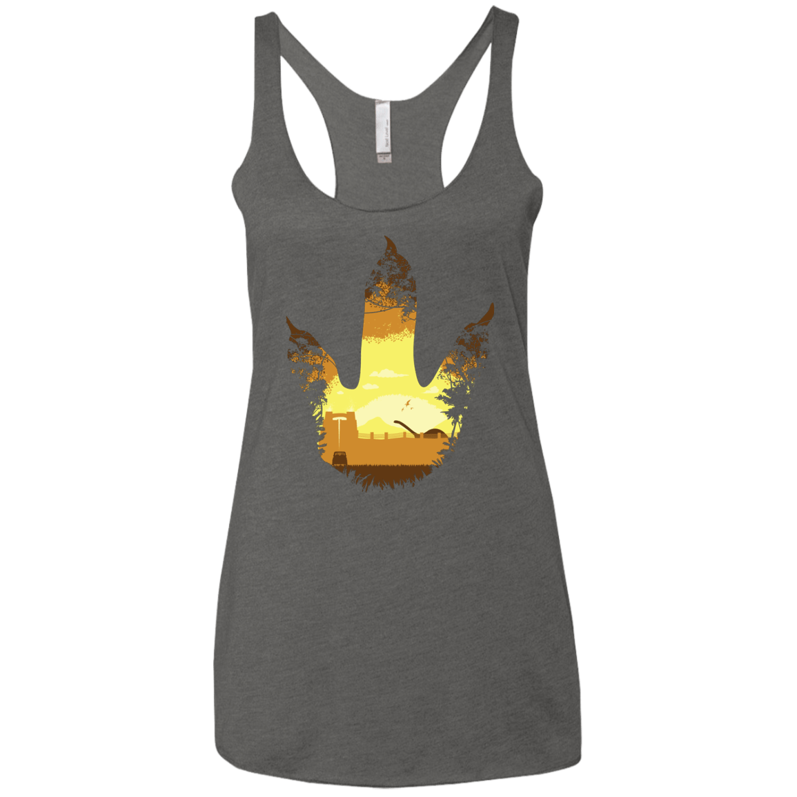 Future Footprints Women's Triblend Racerback Tank