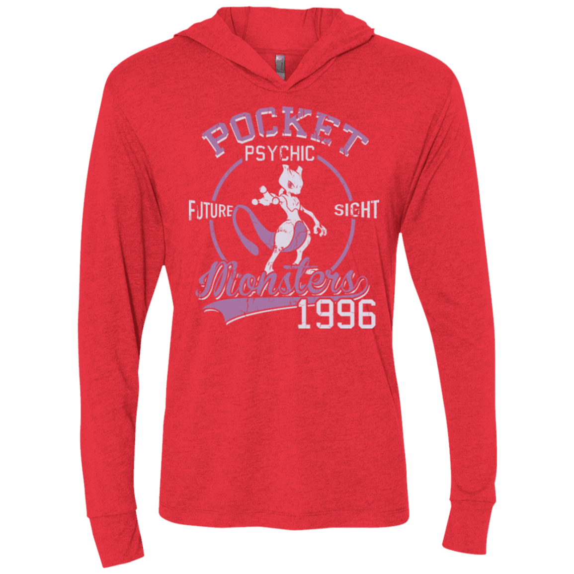 T-Shirts Vintage Red / X-Small Future Sight Triblend Long Sleeve Hoodie Tee