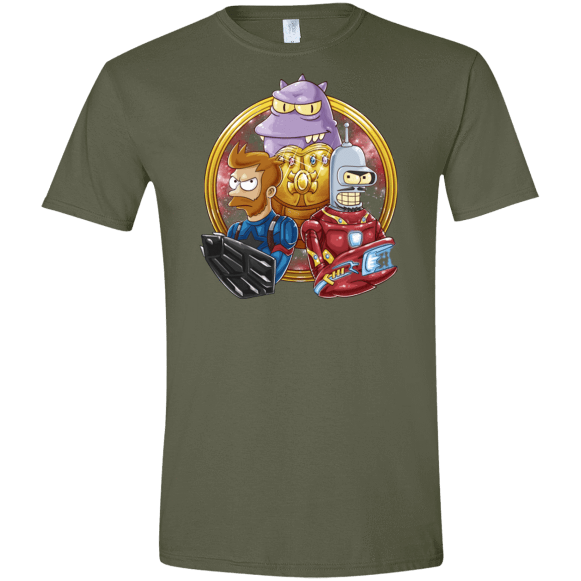 T-Shirts Military Green / S Future War Men's Semi-Fitted Softstyle