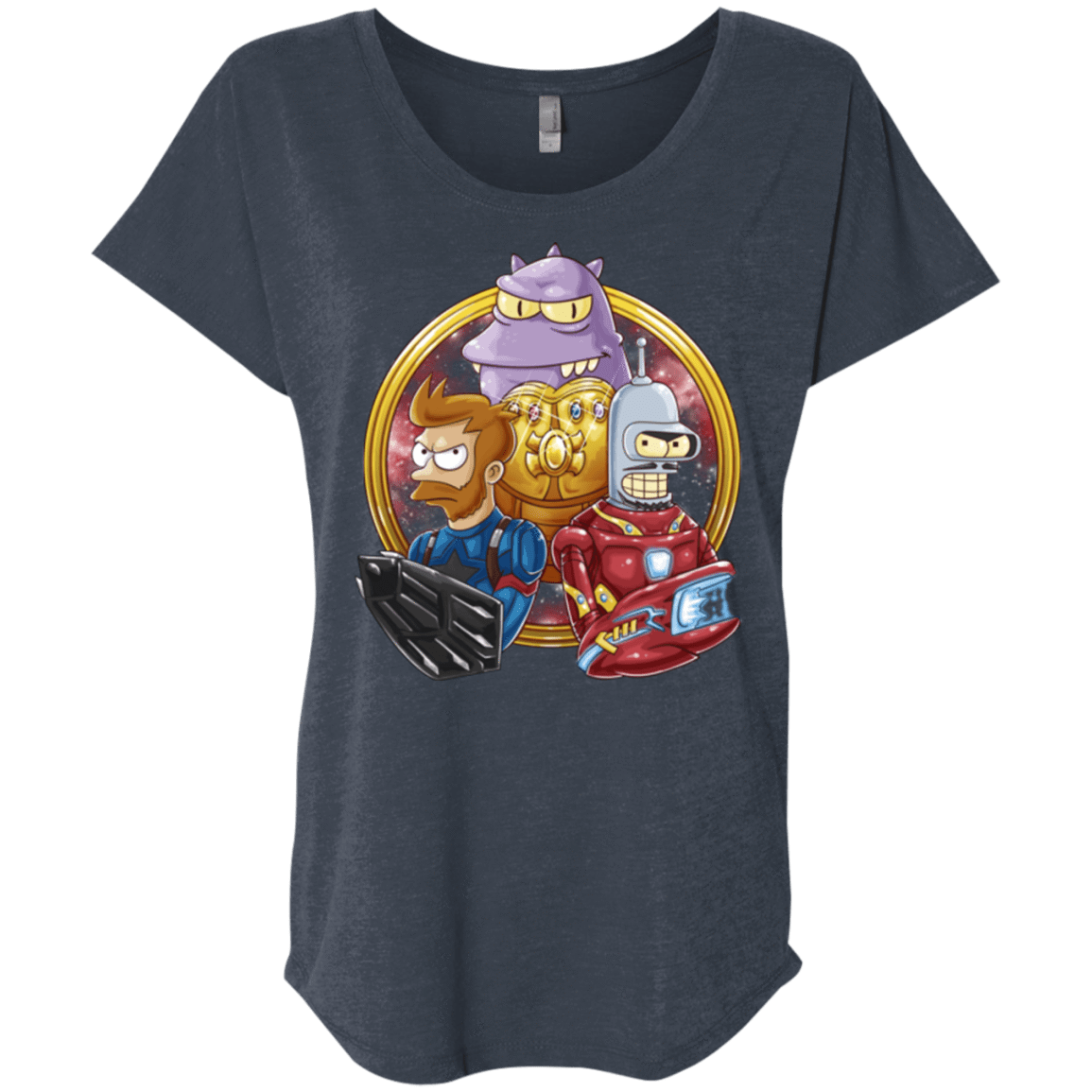 T-Shirts Vintage Navy / X-Small Future War Triblend Dolman Sleeve