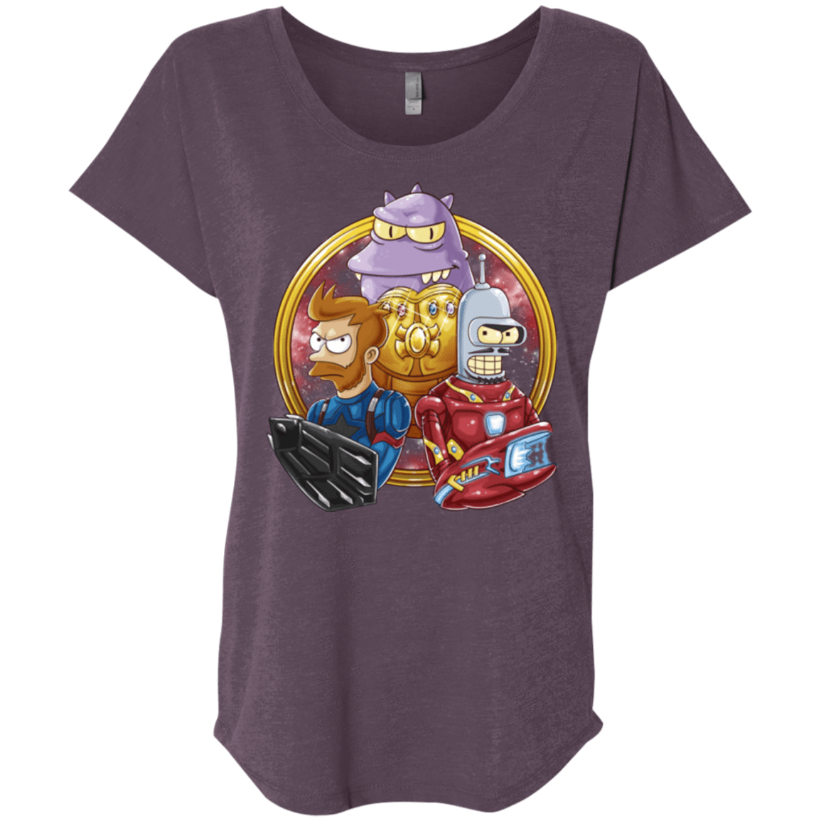 T-Shirts Vintage Purple / X-Small Future War Triblend Dolman Sleeve