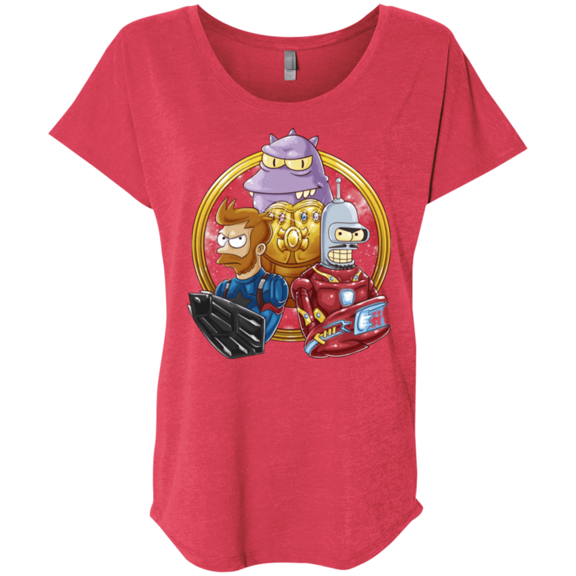 T-Shirts Vintage Red / X-Small Future War Triblend Dolman Sleeve