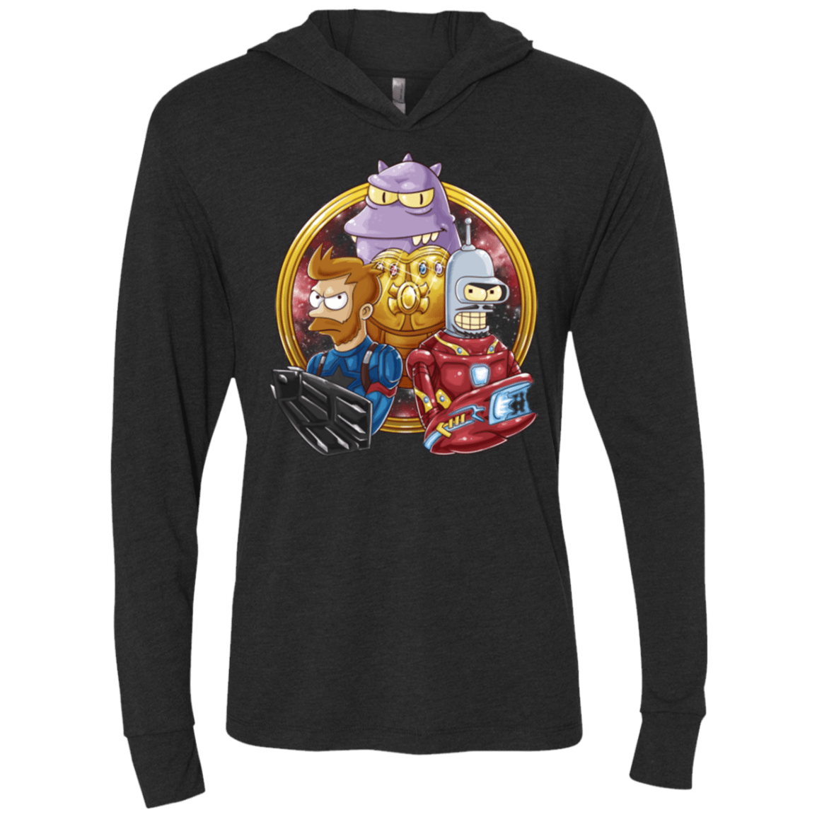 T-Shirts Vintage Black / X-Small Future War Triblend Long Sleeve Hoodie Tee