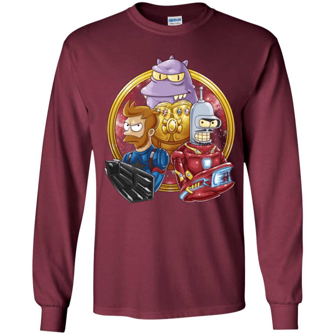 T-Shirts Maroon / YS Future War Youth Long Sleeve T-Shirt