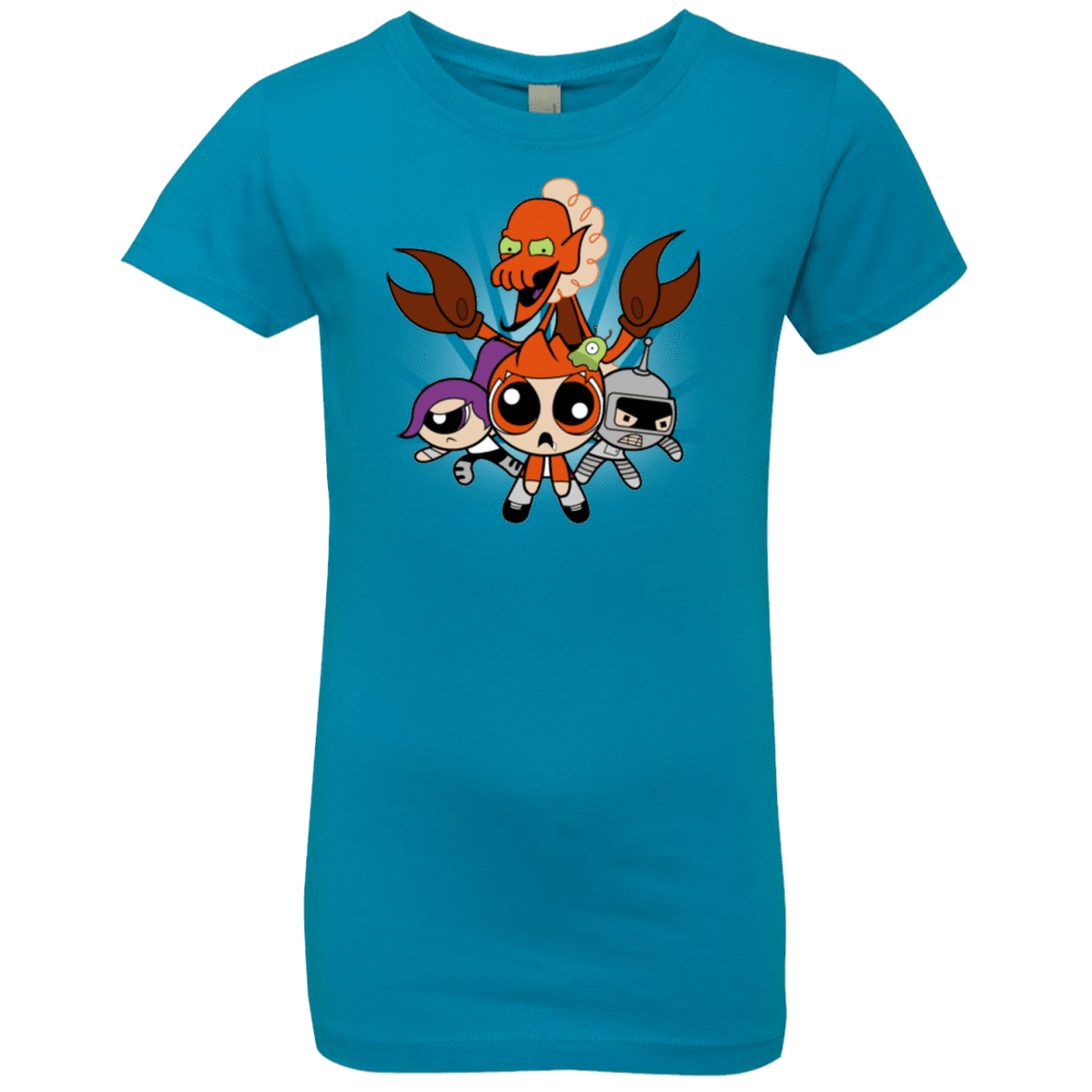 T-Shirts Turquoise / YXS Futurepuffs Girls Premium T-Shirt