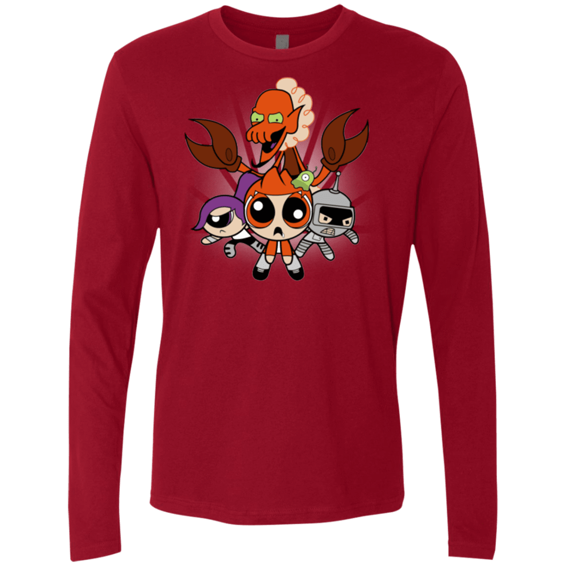 T-Shirts Cardinal / Small Futurepuffs Men's Premium Long Sleeve
