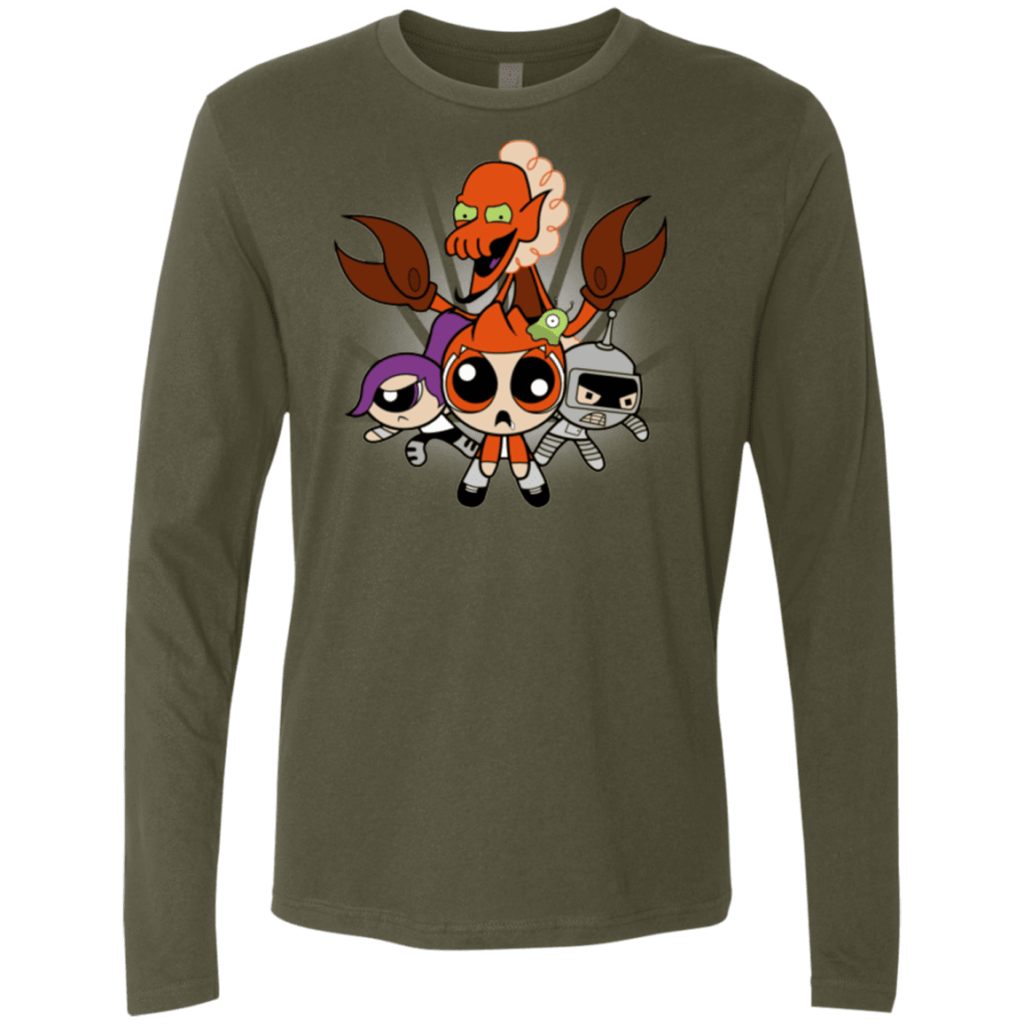 T-Shirts Military Green / Small Futurepuffs Men's Premium Long Sleeve
