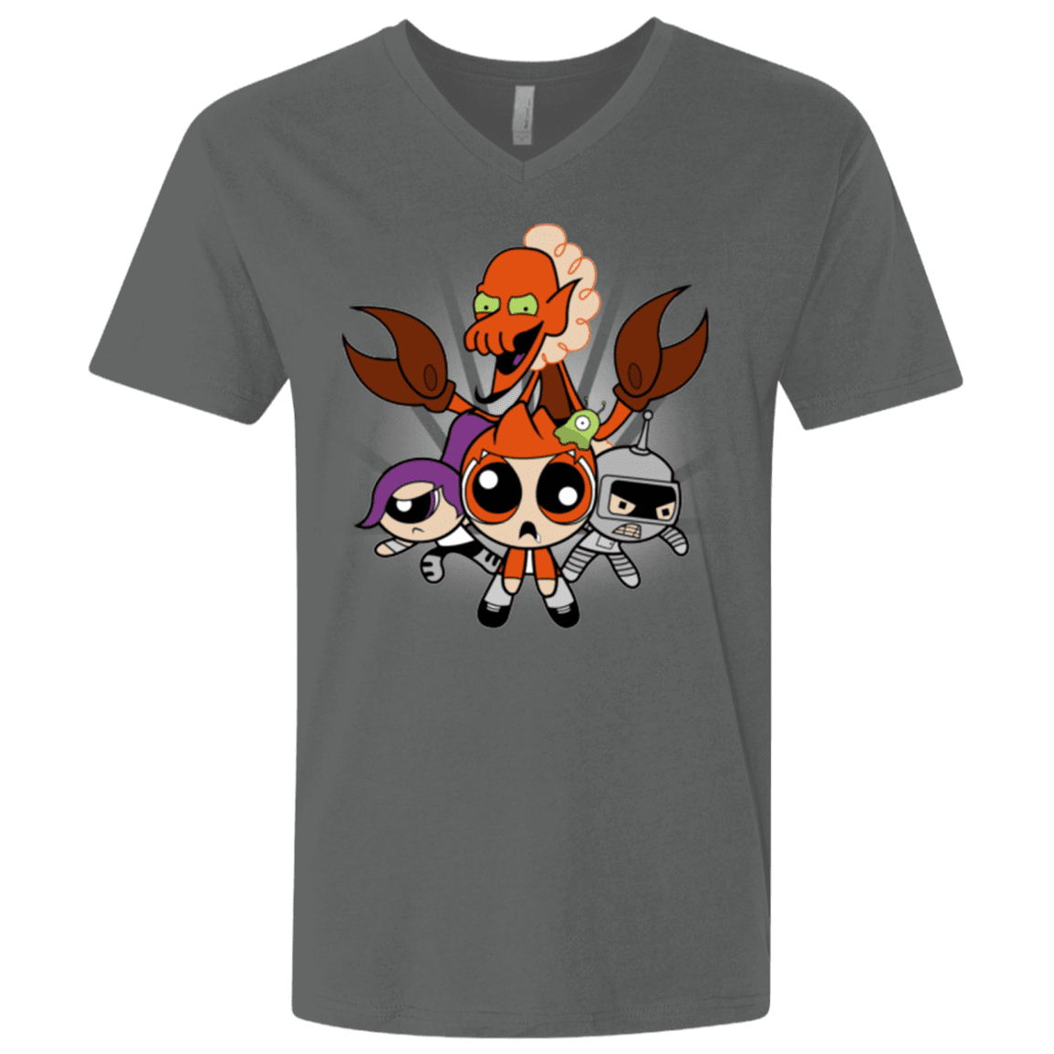 T-Shirts Heavy Metal / X-Small Futurepuffs Men's Premium V-Neck