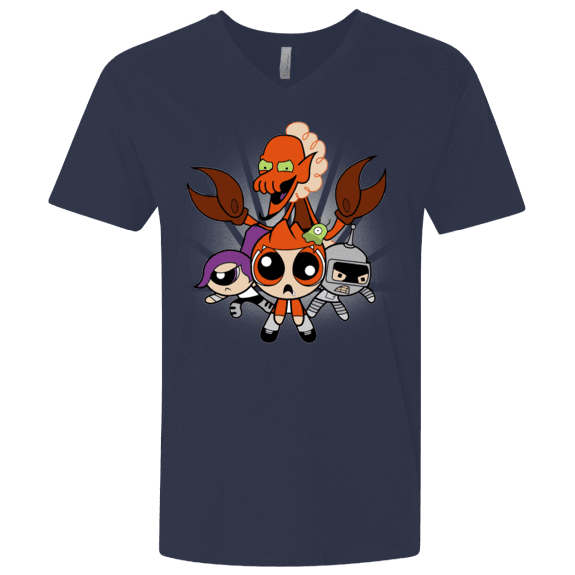 T-Shirts Midnight Navy / X-Small Futurepuffs Men's Premium V-Neck