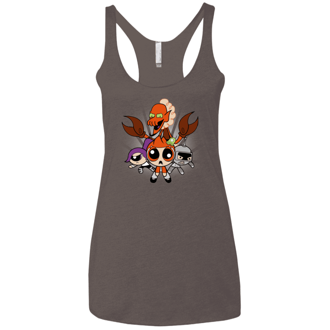 T-Shirts Macchiato / X-Small Futurepuffs Women's Triblend Racerback Tank