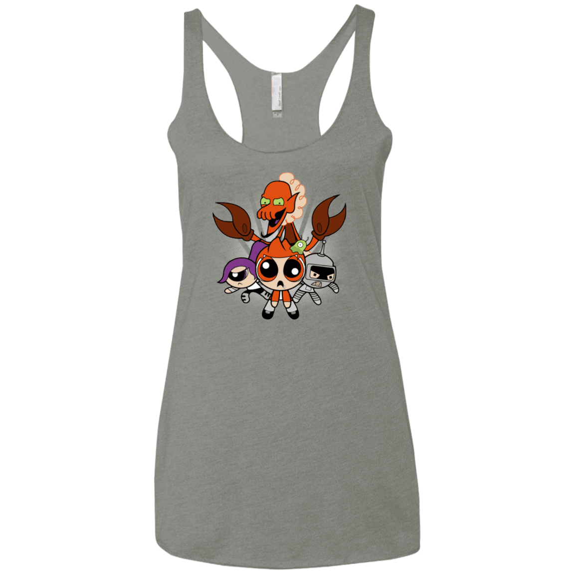 T-Shirts Venetian Grey / X-Small Futurepuffs Women's Triblend Racerback Tank