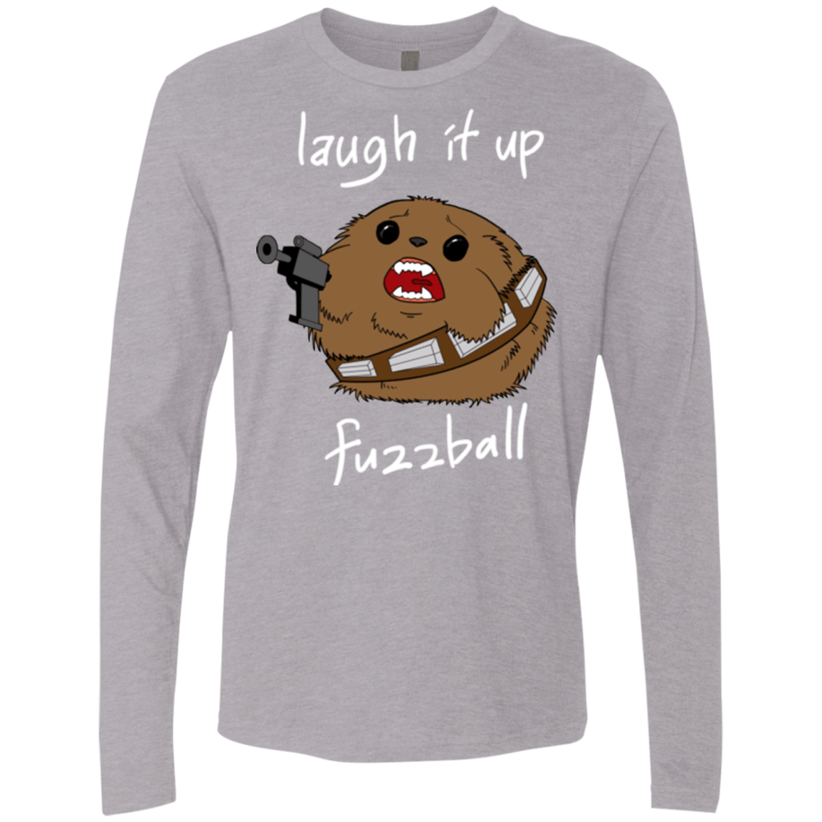 T-Shirts Heather Grey / Small Fuzzball Men's Premium Long Sleeve