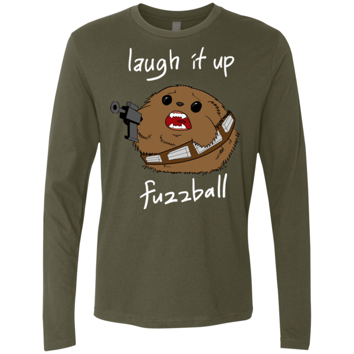 T-Shirts Military Green / Small Fuzzball Men's Premium Long Sleeve