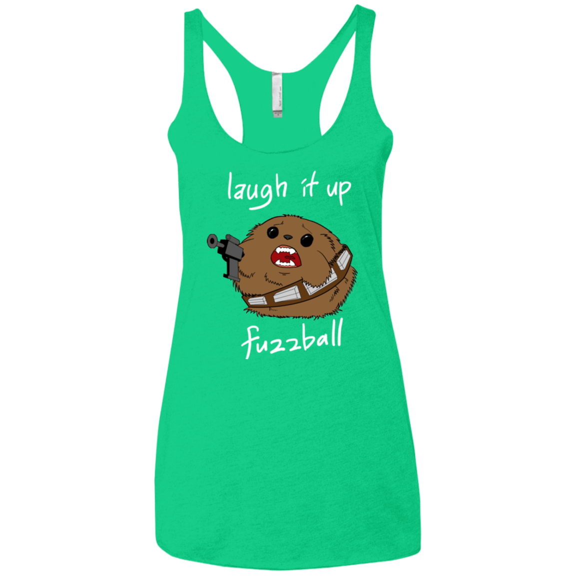 T-Shirts Envy / X-Small Fuzzball Women's Triblend Racerback Tank