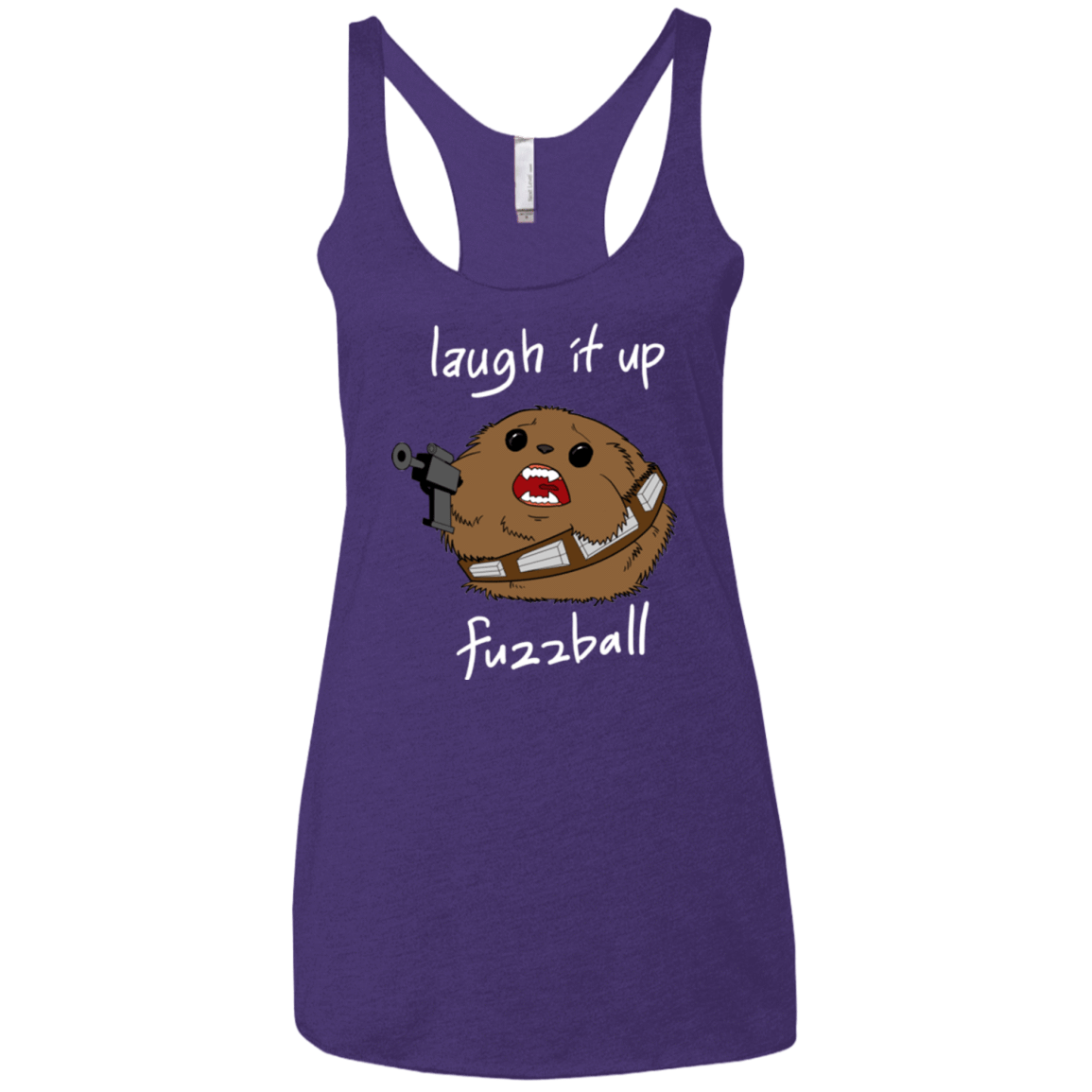 T-Shirts Purple / X-Small Fuzzball Women's Triblend Racerback Tank