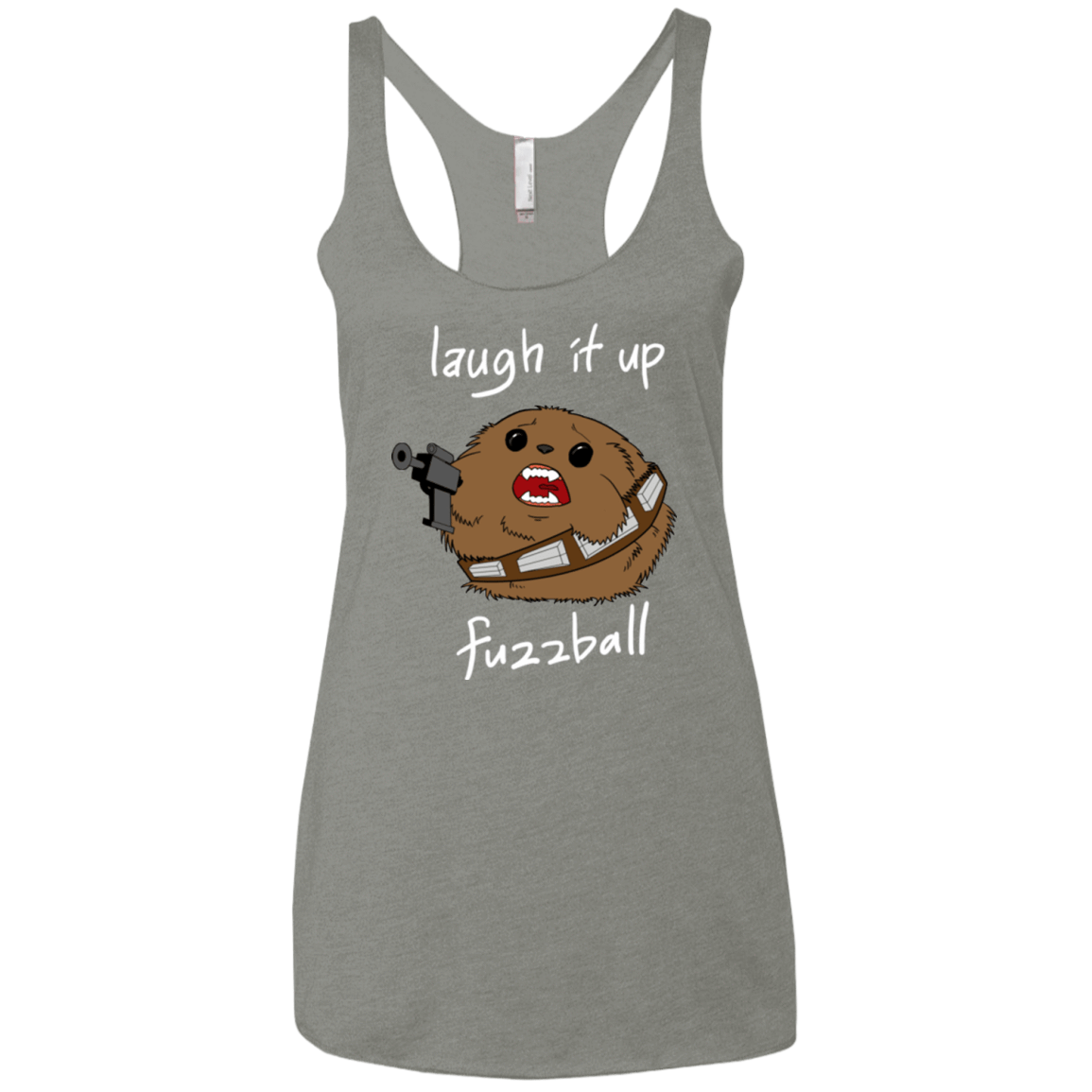 T-Shirts Venetian Grey / X-Small Fuzzball Women's Triblend Racerback Tank