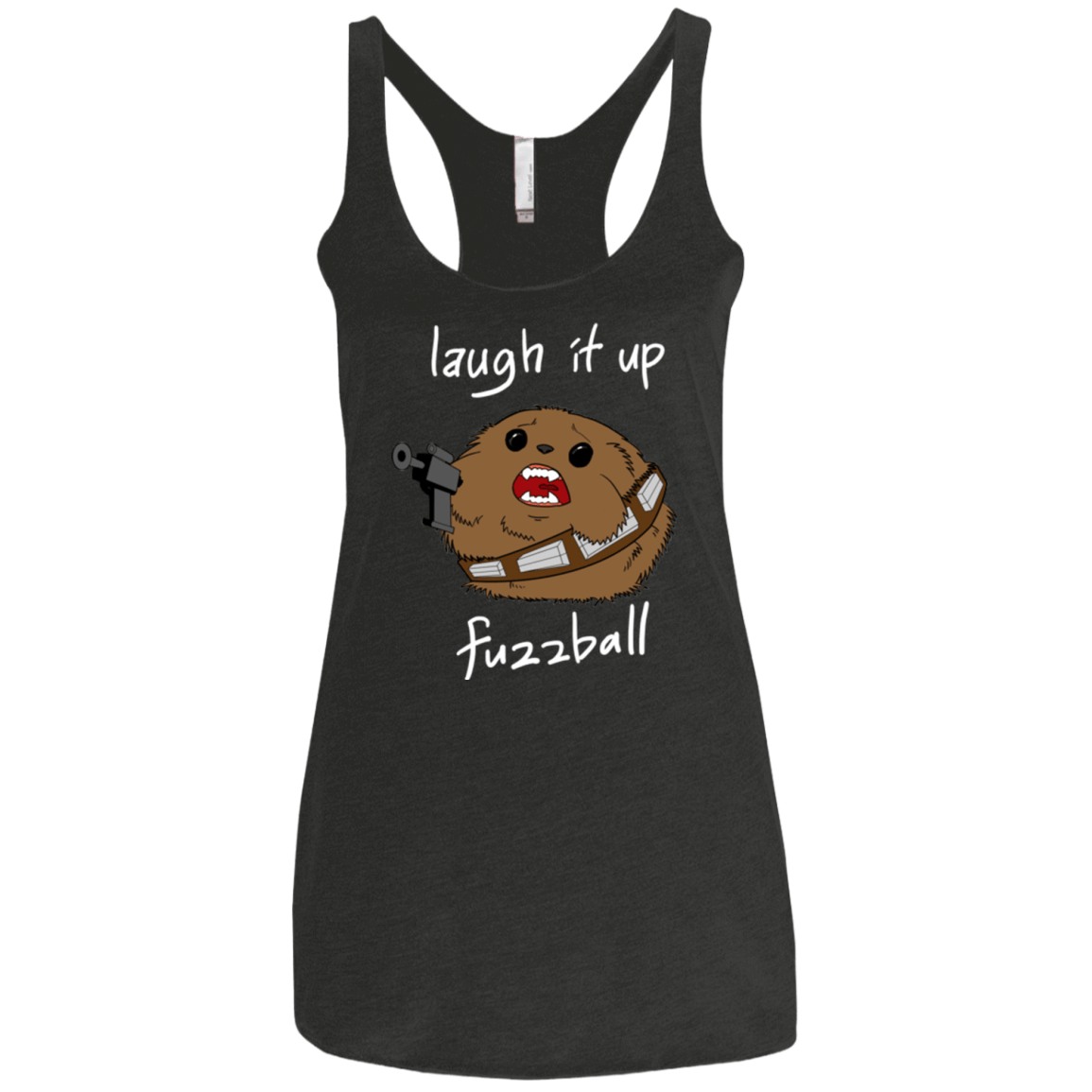 T-Shirts Vintage Black / X-Small Fuzzball Women's Triblend Racerback Tank