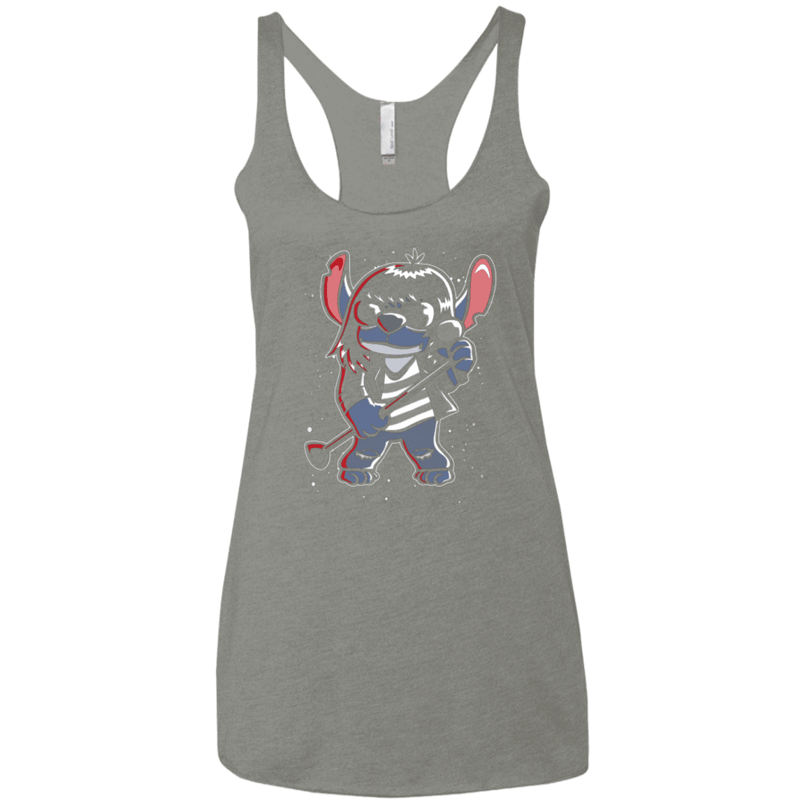 T-Shirts Venetian Grey / X-Small Gabba Gabba Space Layers Women's Triblend Racerback Tank