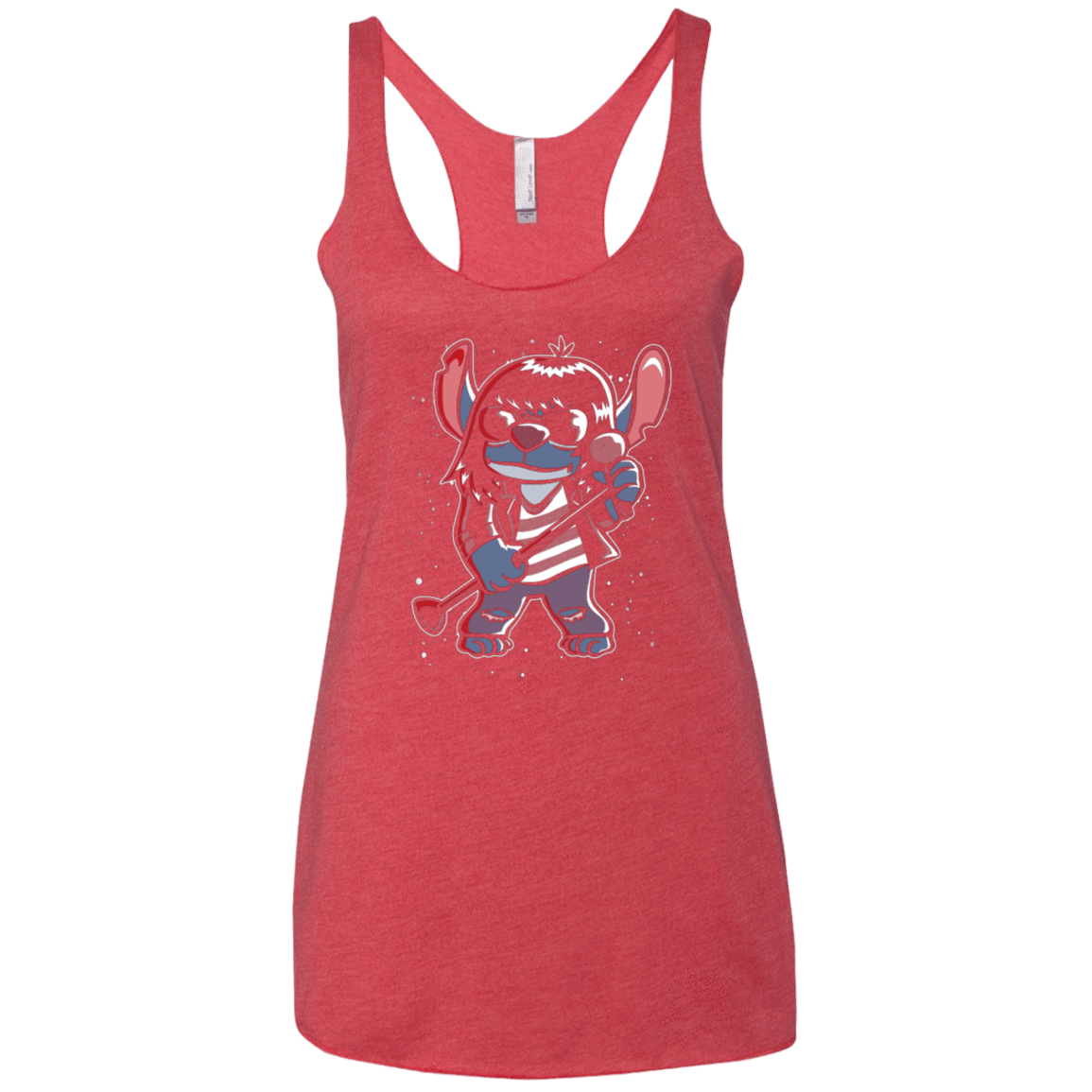 T-Shirts Vintage Red / X-Small Gabba Gabba Space Layers Women's Triblend Racerback Tank