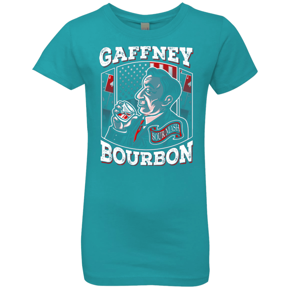 T-Shirts Tahiti Blue / YXS Gaffney Bourbon Girls Premium T-Shirt