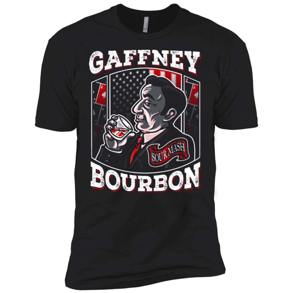 T-Shirts Black / X-Small Gaffney Bourbon Men's Premium T-Shirt