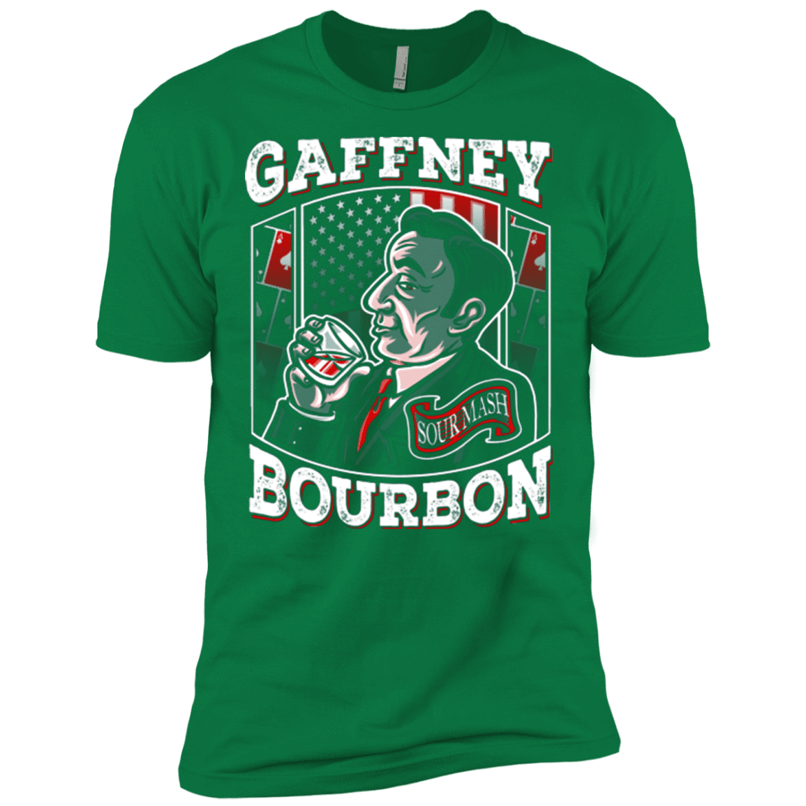 T-Shirts Kelly Green / X-Small Gaffney Bourbon Men's Premium T-Shirt
