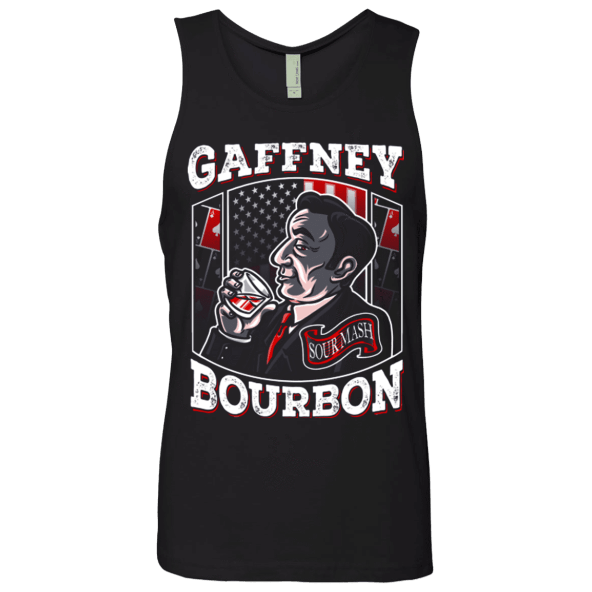 T-Shirts Black / Small Gaffney Bourbon Men's Premium Tank Top