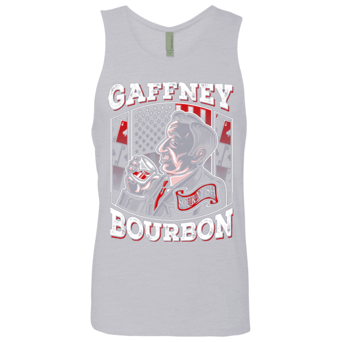 T-Shirts Heather Grey / Small Gaffney Bourbon Men's Premium Tank Top