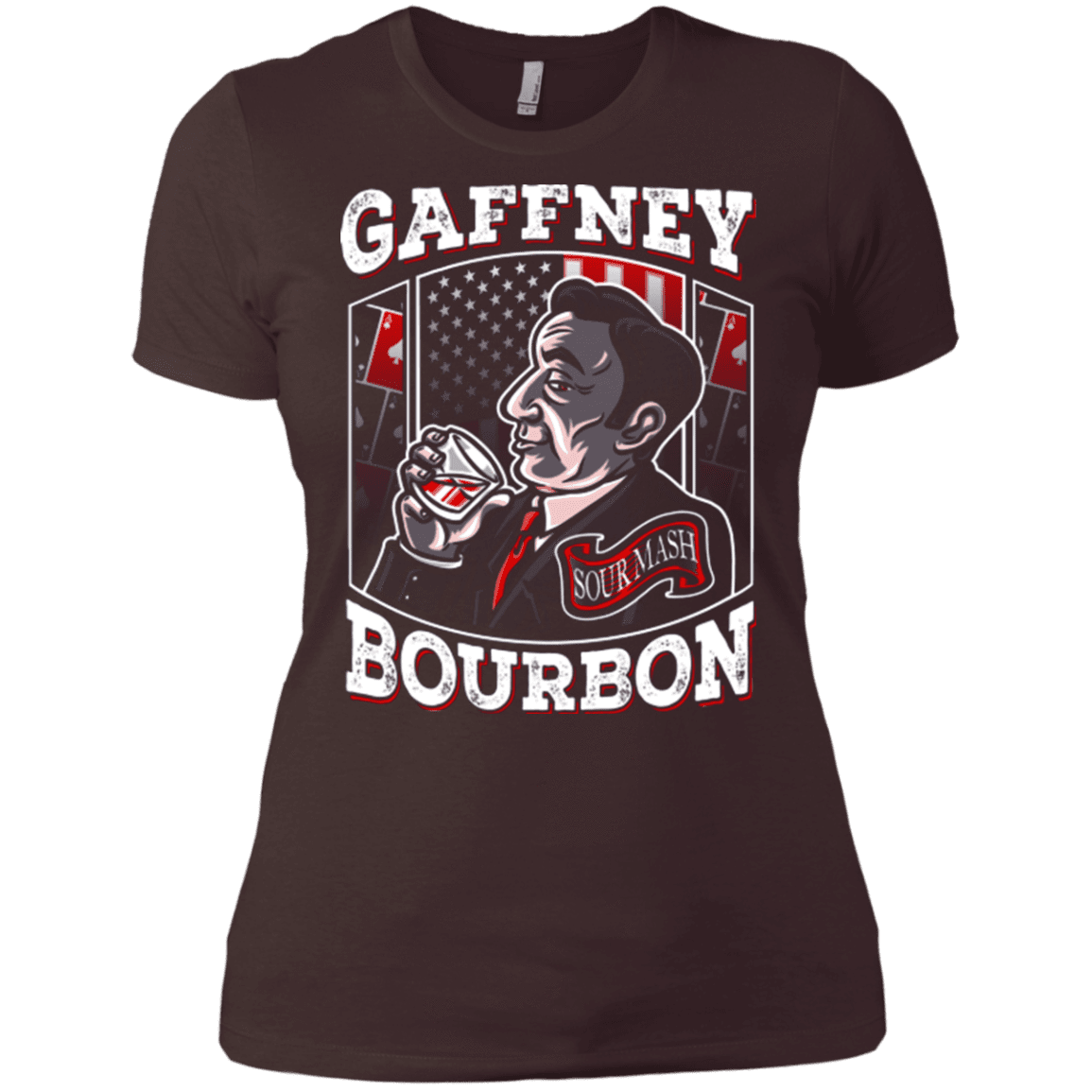 T-Shirts Dark Chocolate / X-Small Gaffney Bourbon Women's Premium T-Shirt