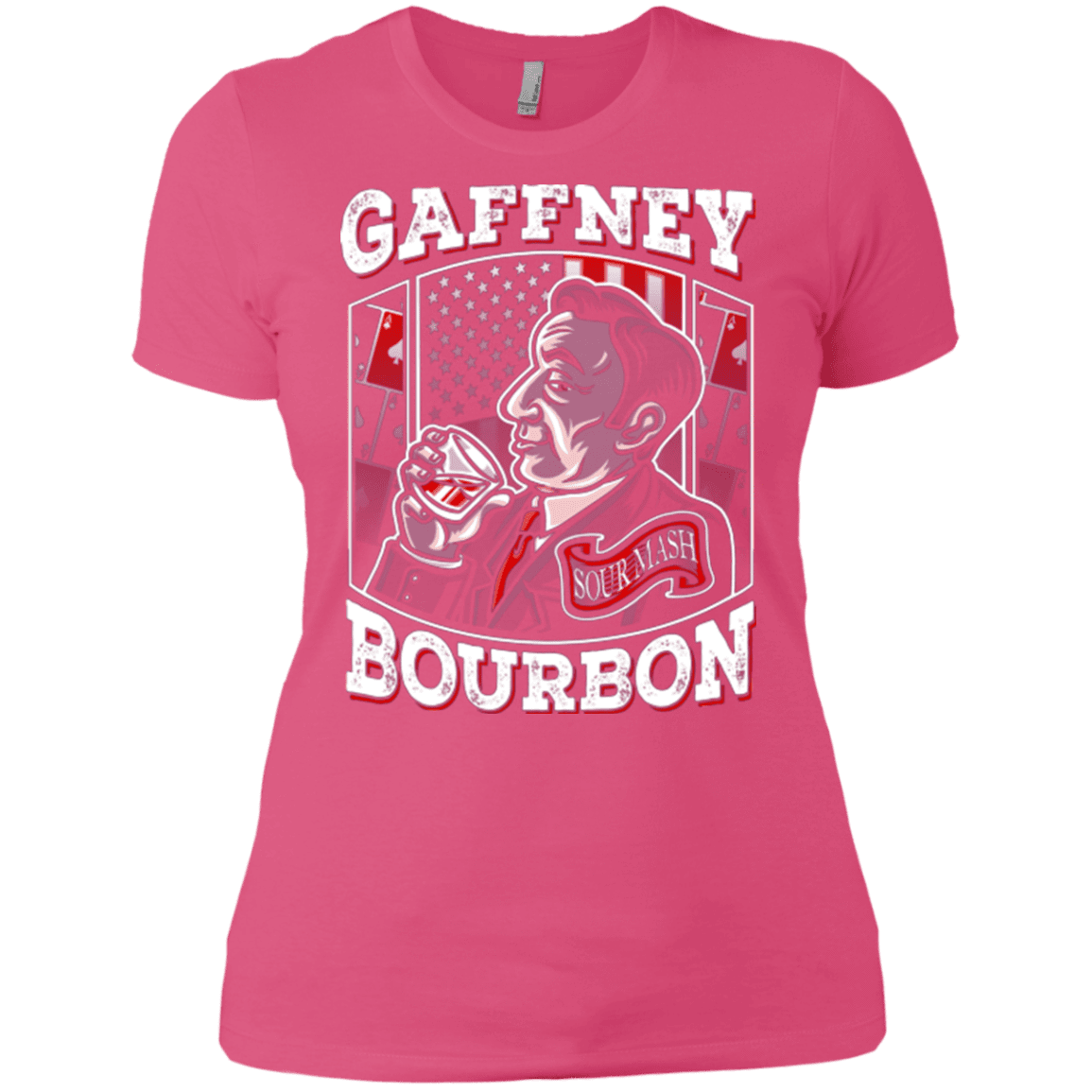 T-Shirts Hot Pink / X-Small Gaffney Bourbon Women's Premium T-Shirt