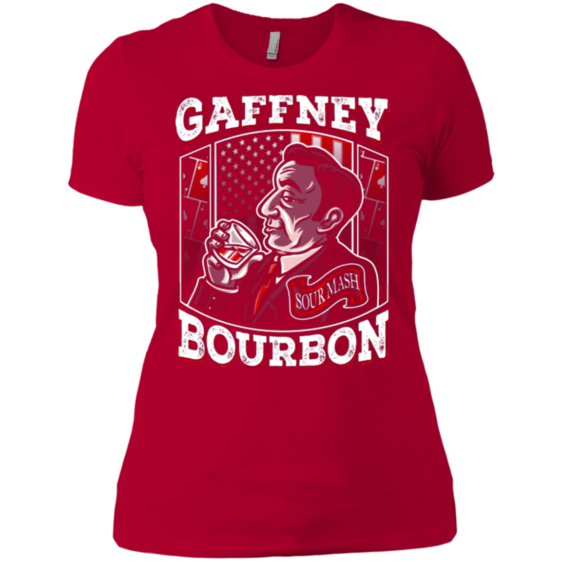 T-Shirts Red / X-Small Gaffney Bourbon Women's Premium T-Shirt