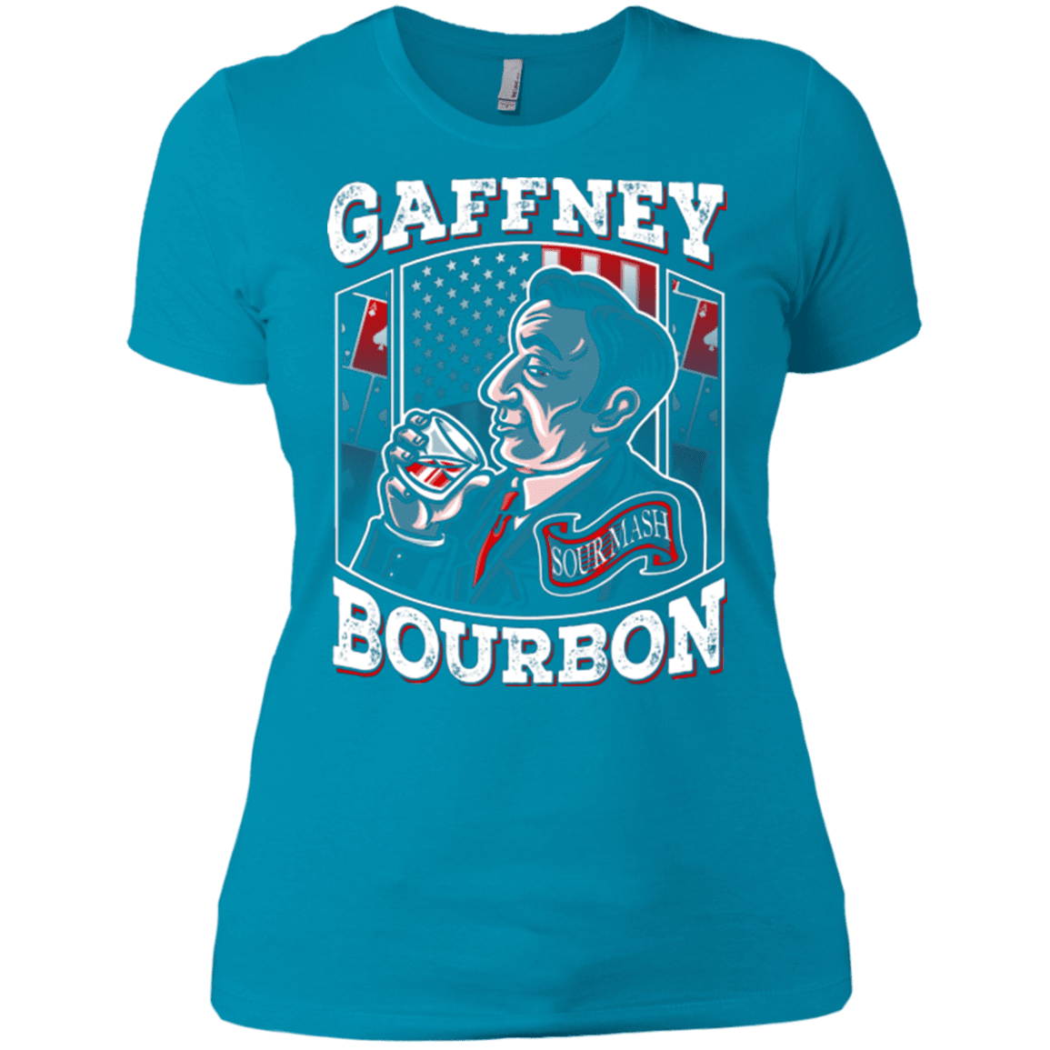 T-Shirts Turquoise / X-Small Gaffney Bourbon Women's Premium T-Shirt