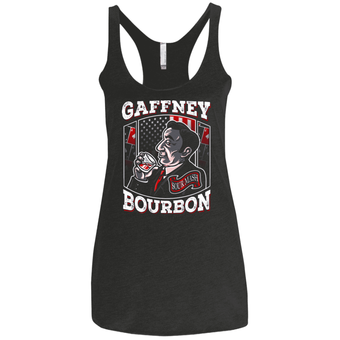 T-Shirts Vintage Black / X-Small Gaffney Bourbon Women's Triblend Racerback Tank