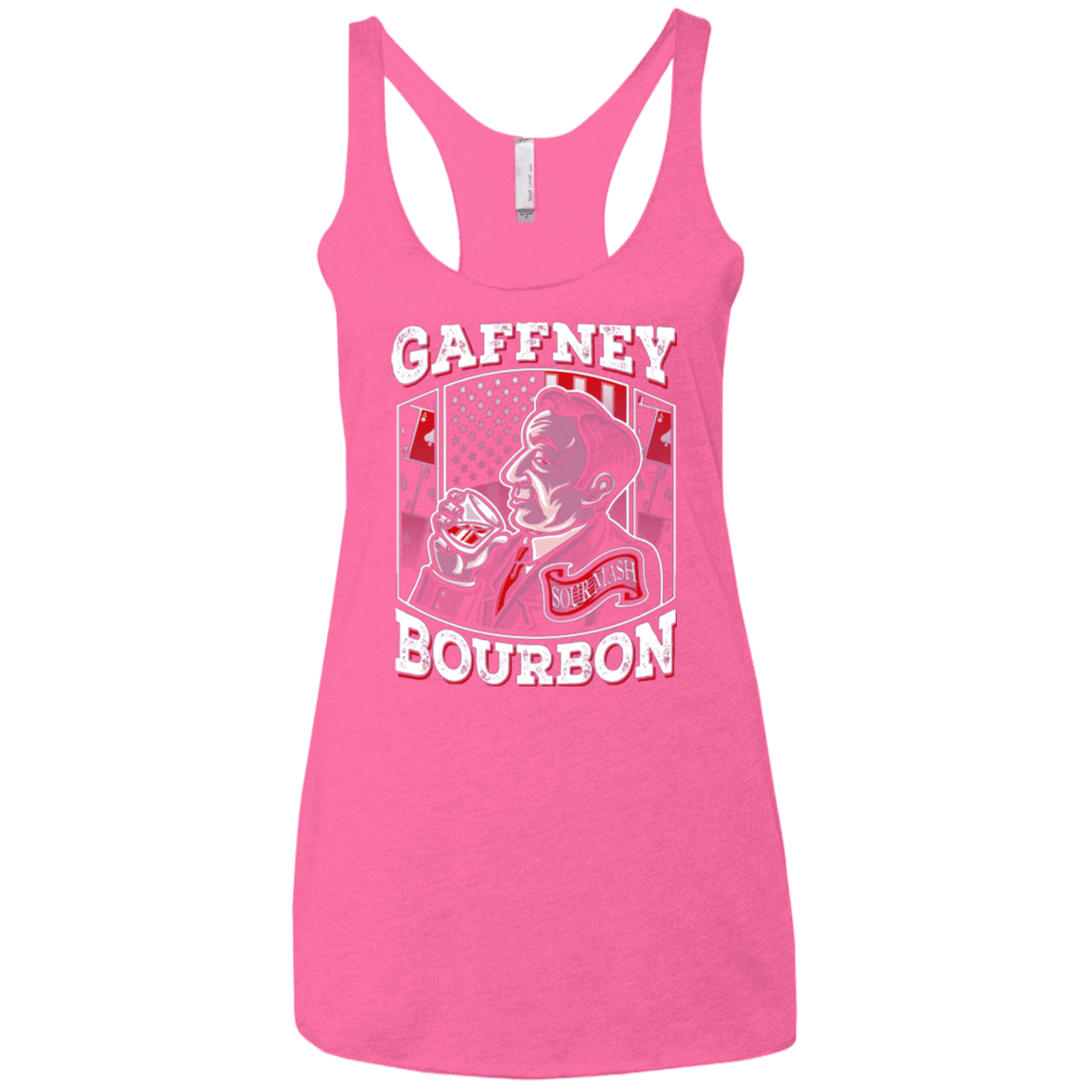 T-Shirts Vintage Pink / X-Small Gaffney Bourbon Women's Triblend Racerback Tank