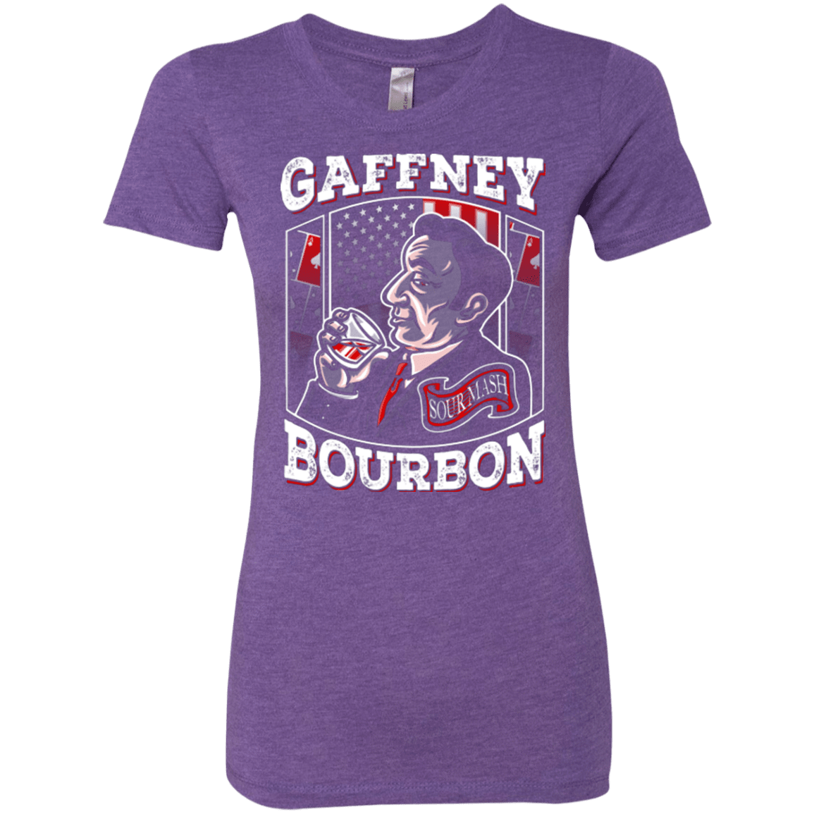 T-Shirts Purple Rush / Small Gaffney Bourbon Women's Triblend T-Shirt