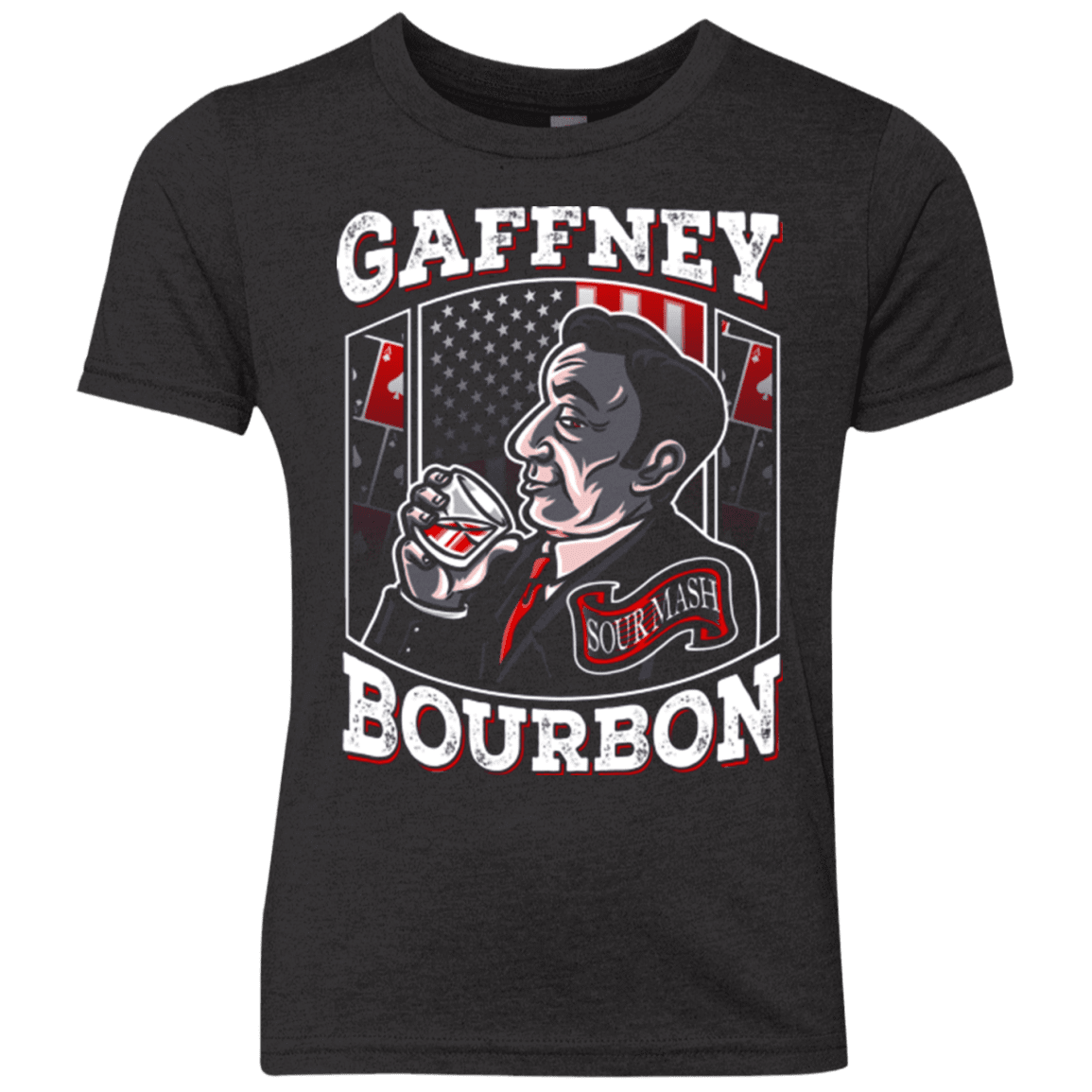 T-Shirts Vintage Black / YXS Gaffney Bourbon Youth Triblend T-Shirt