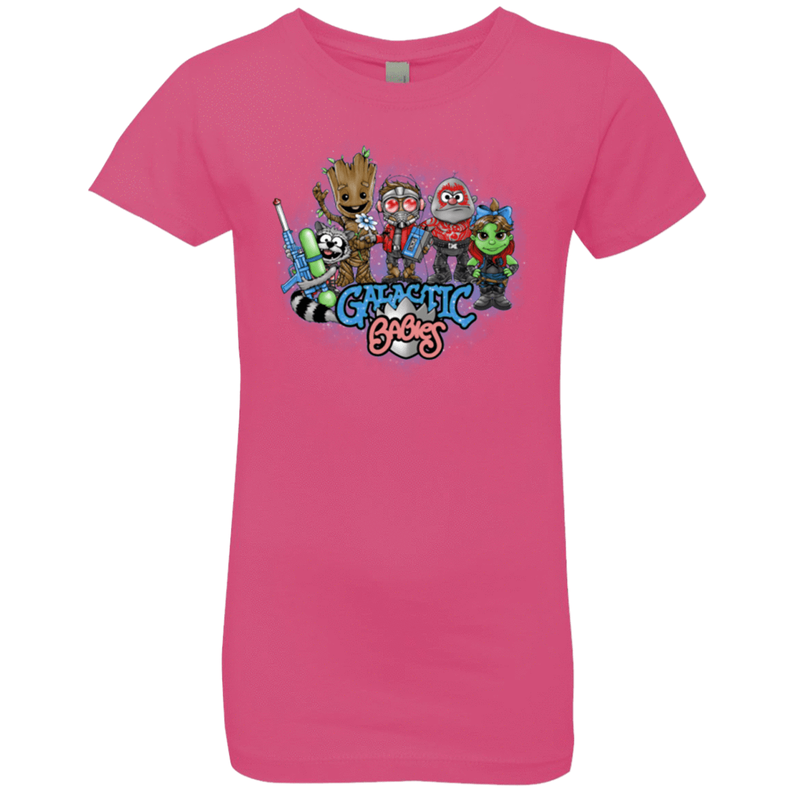 T-Shirts Hot Pink / YXS Galactic Babies Girls Premium T-Shirt