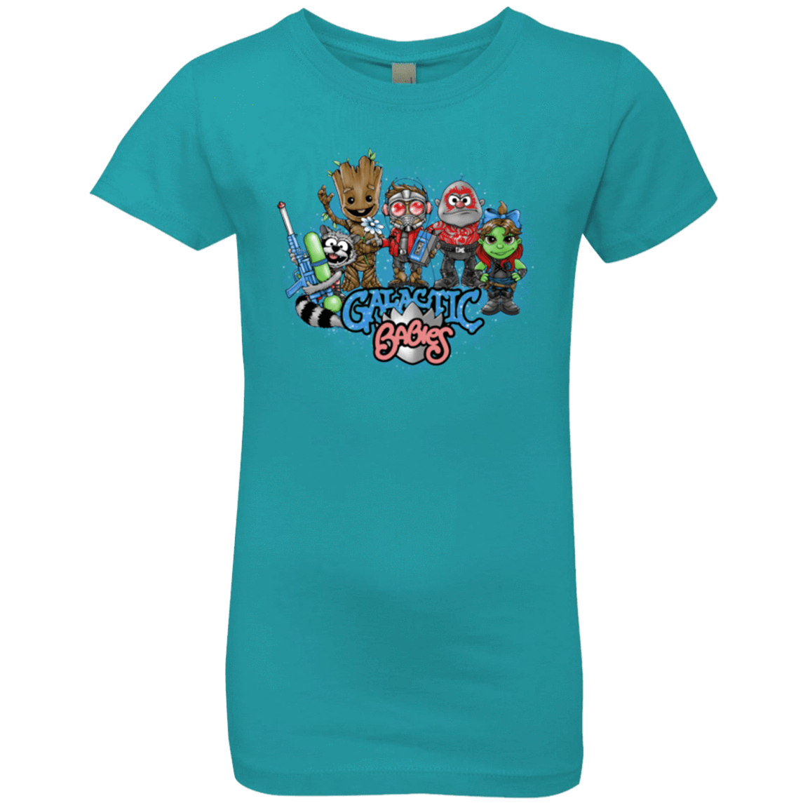 T-Shirts Tahiti Blue / YXS Galactic Babies Girls Premium T-Shirt
