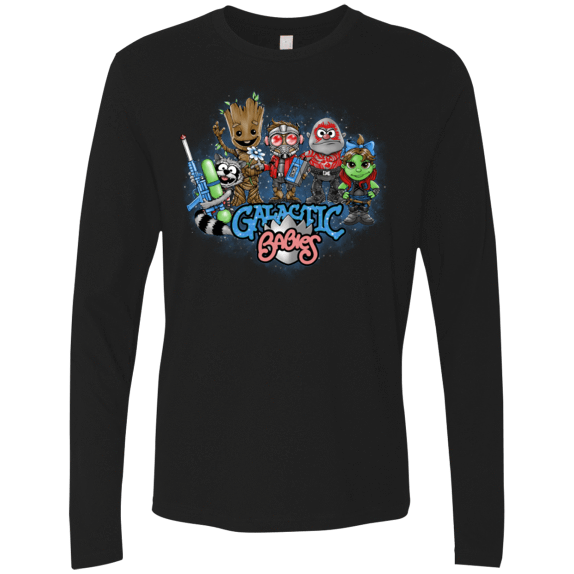 T-Shirts Black / Small Galactic Babies Men's Premium Long Sleeve