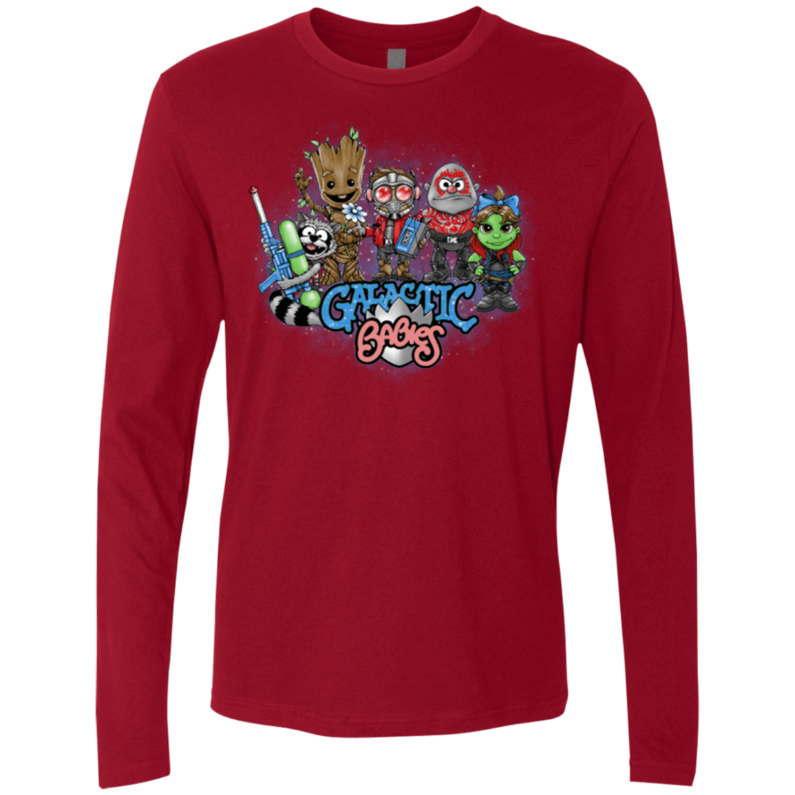 T-Shirts Cardinal / Small Galactic Babies Men's Premium Long Sleeve