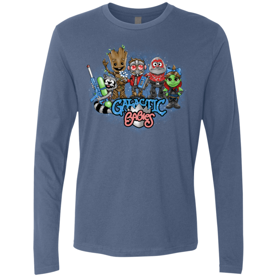 T-Shirts Indigo / Small Galactic Babies Men's Premium Long Sleeve
