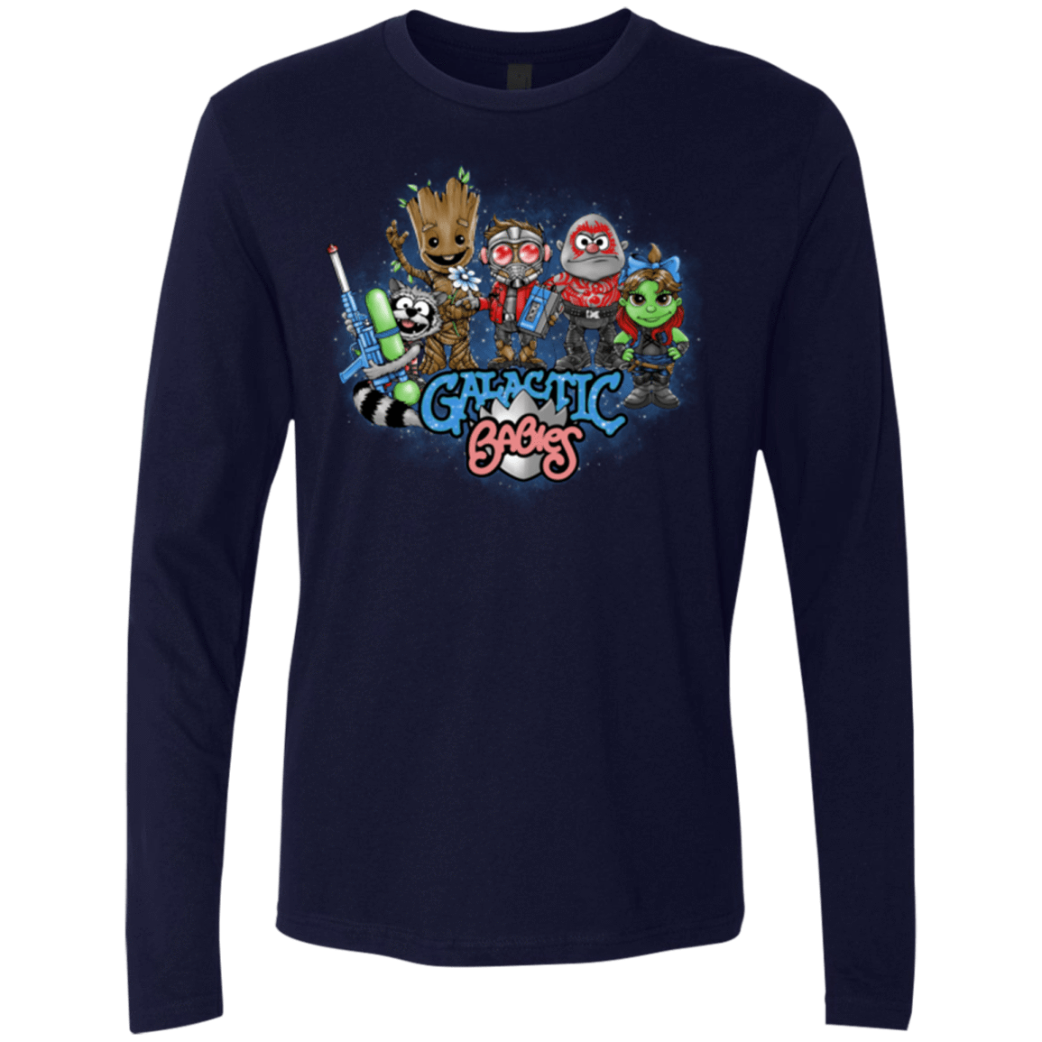 T-Shirts Midnight Navy / Small Galactic Babies Men's Premium Long Sleeve
