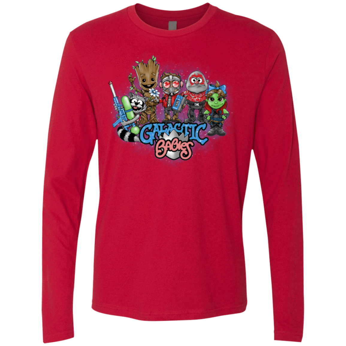 T-Shirts Red / Small Galactic Babies Men's Premium Long Sleeve