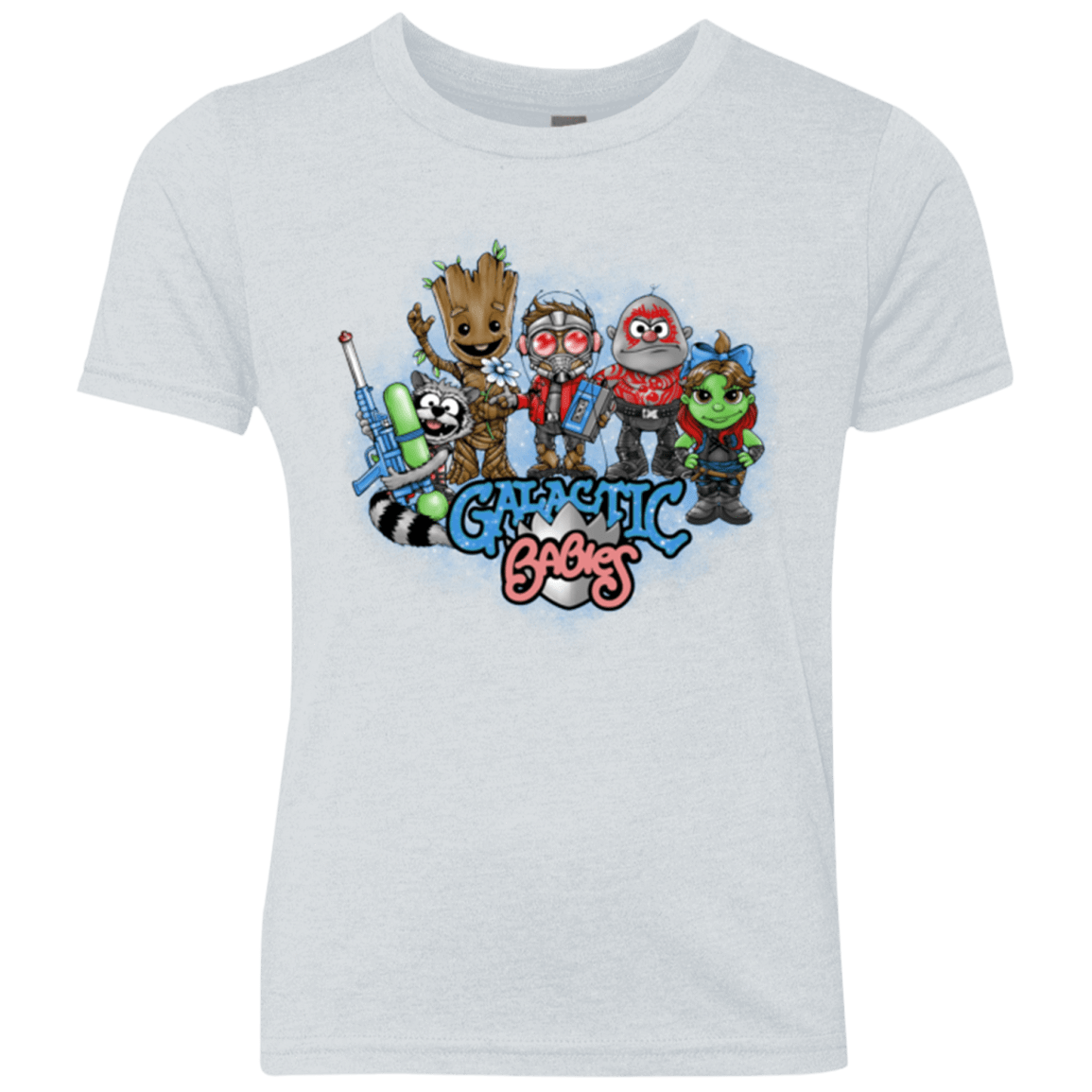 T-Shirts Heather White / YXS Galactic Babies Youth Triblend T-Shirt