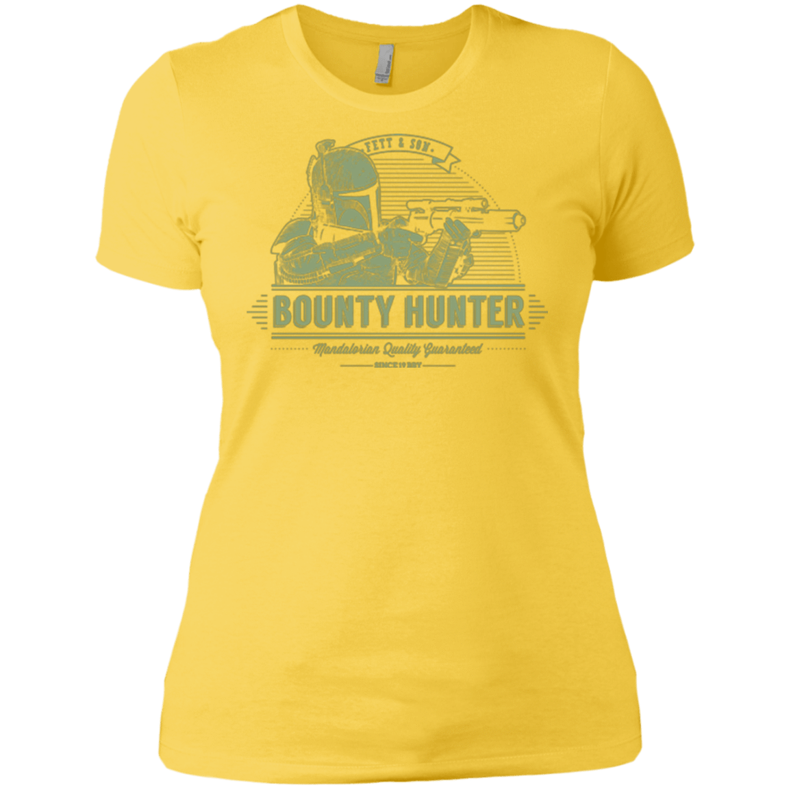 T-Shirts Vibrant Yellow / X-Small Galactic Bounty Hunter Women's Premium T-Shirt