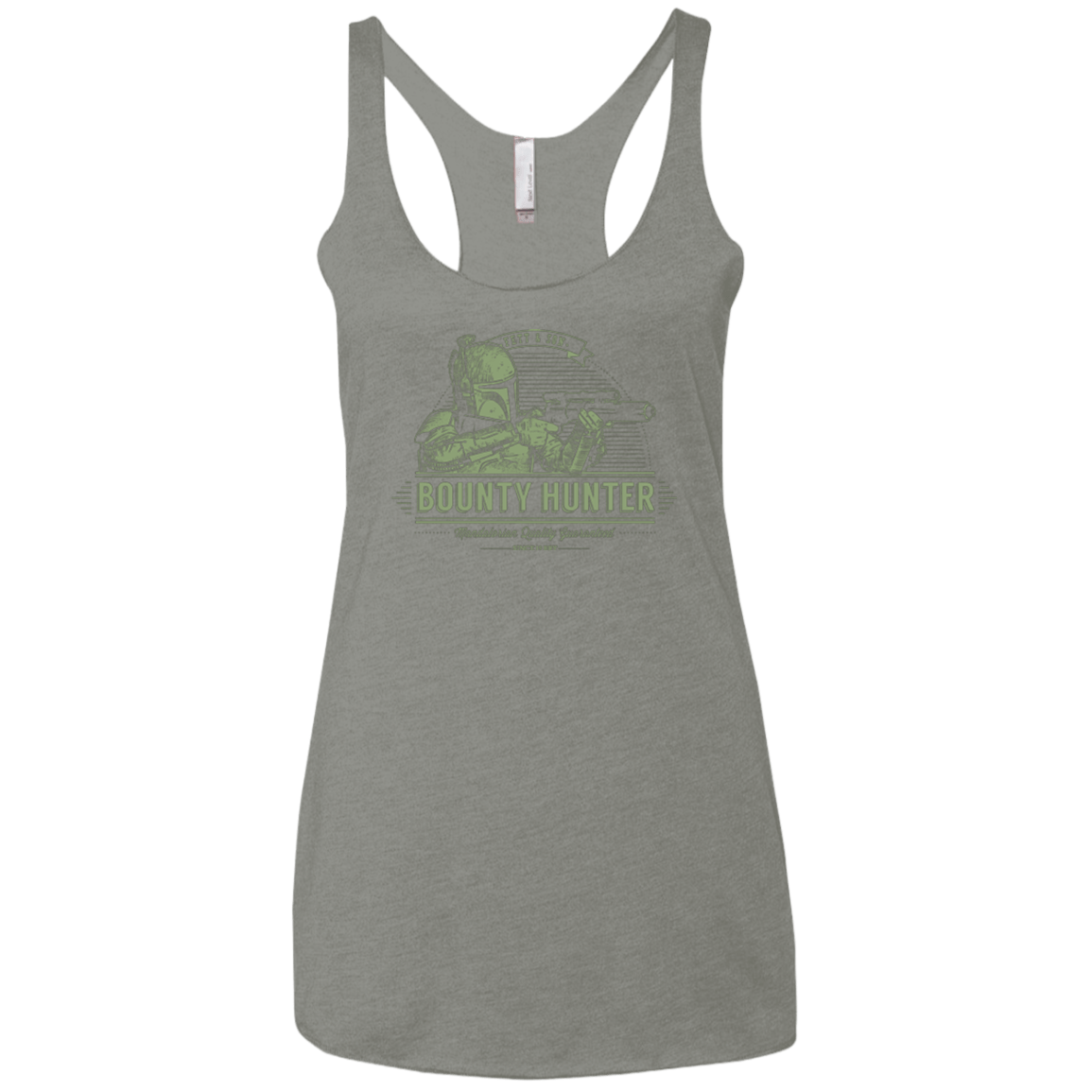 T-Shirts Venetian Grey / X-Small Galactic Bounty Hunter Women's Triblend Racerback Tank