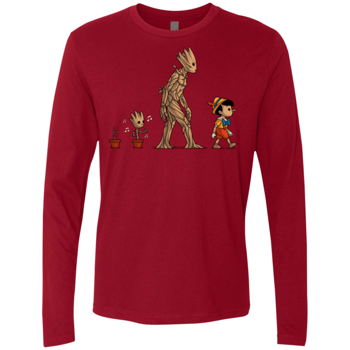 T-Shirts Cardinal / Small Galactic Evolution Men's Premium Long Sleeve