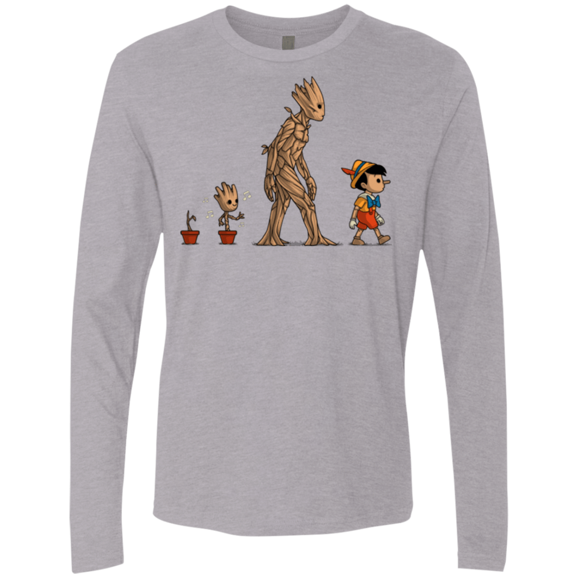 T-Shirts Heather Grey / Small Galactic Evolution Men's Premium Long Sleeve