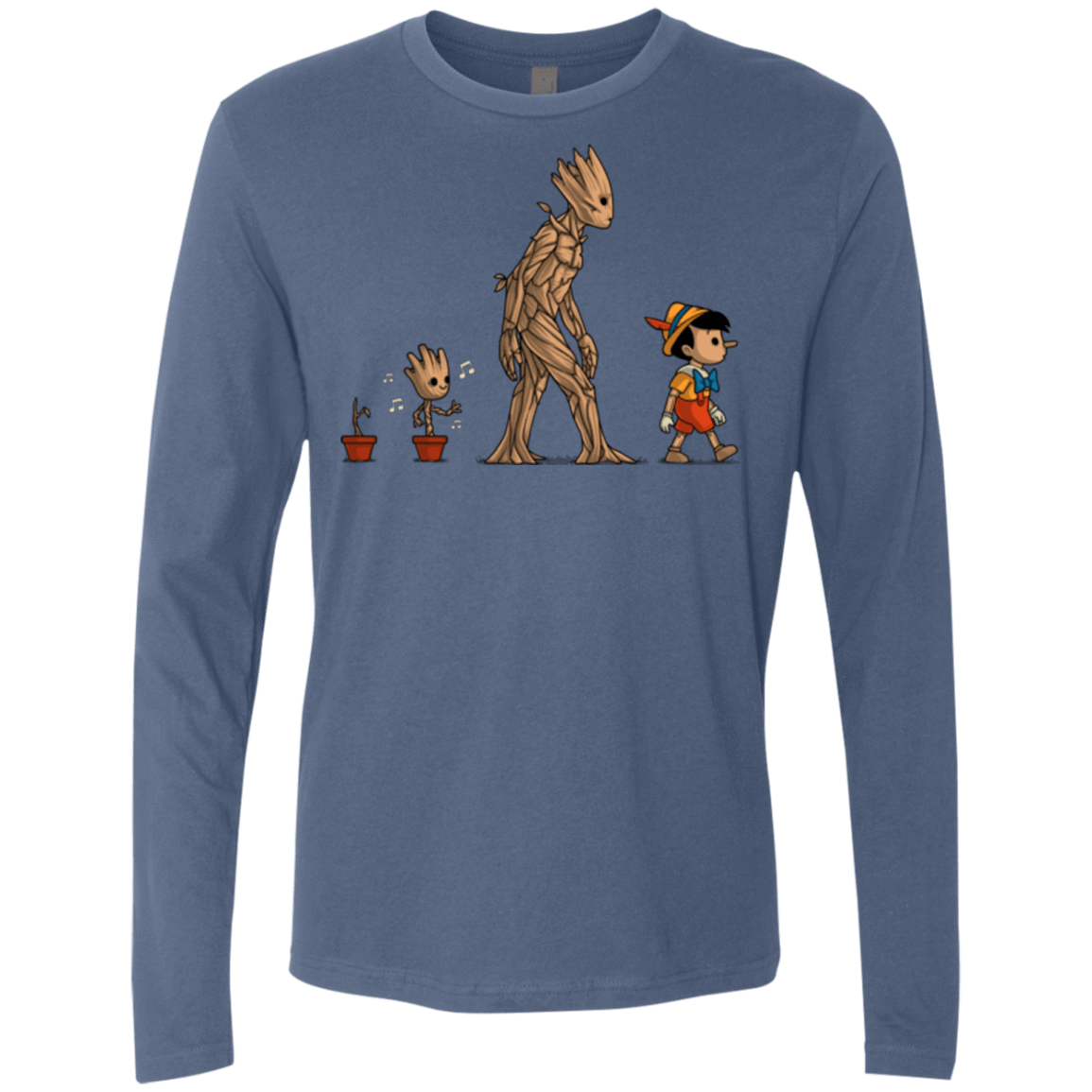 T-Shirts Indigo / Small Galactic Evolution Men's Premium Long Sleeve